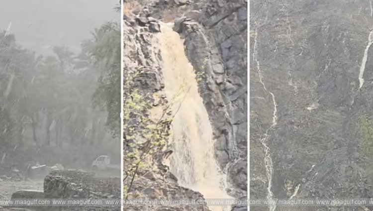 UAE: Heavy rains in Fujairah create stunning waterfalls; authorities issue alerts